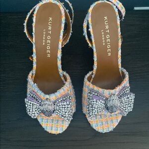 NWT Kurt Geiger Tweed Punps lowest price no offers